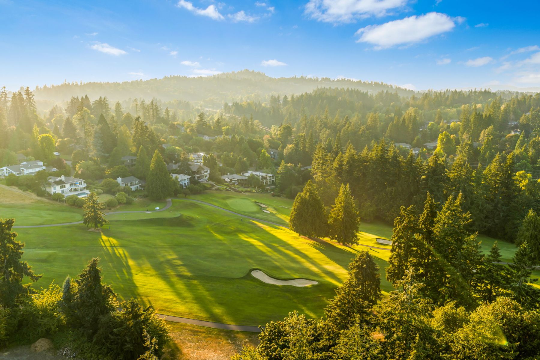 Oswego Lake Country Club aerial